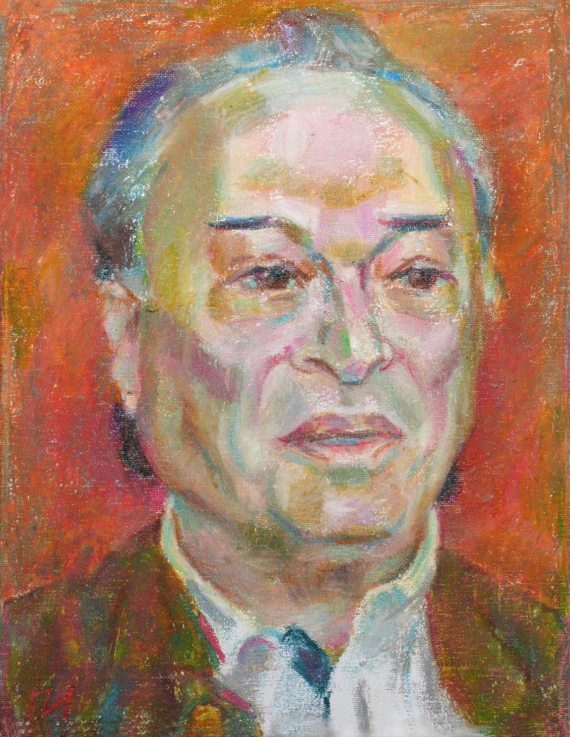 MARK , canvas, oil pastel, 35 � 27 cm, 2010



