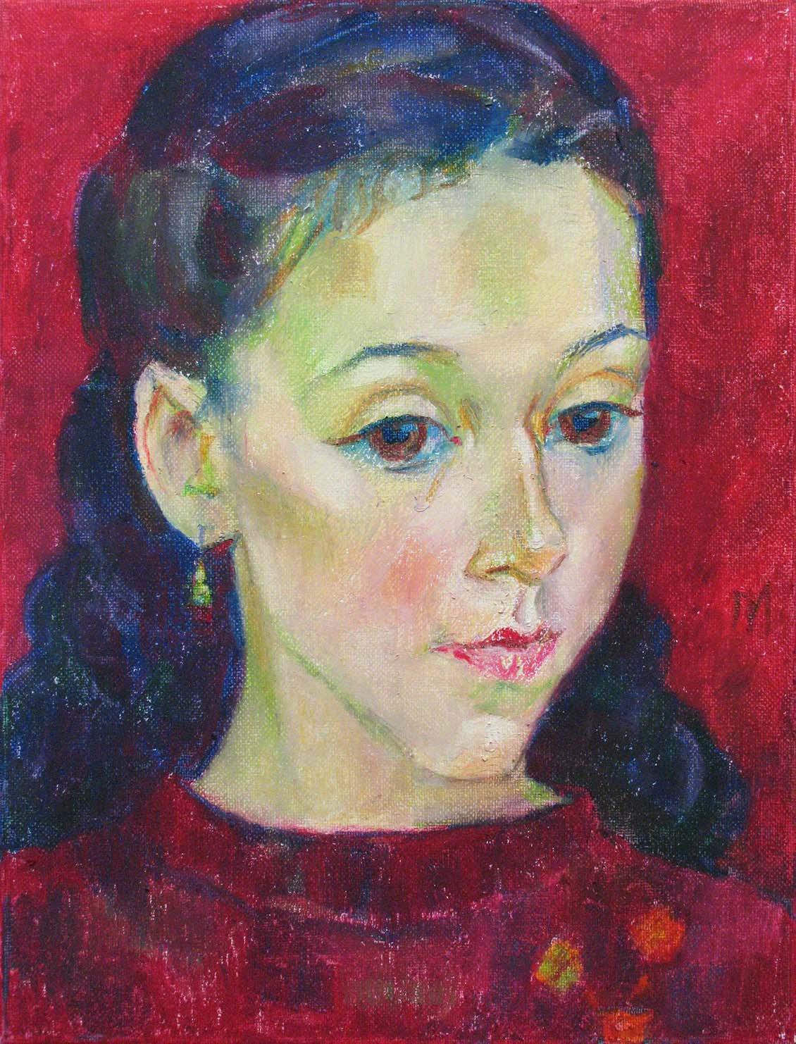 SONYA , canvas, oil pastel, 35 � 27 cm, 2011



