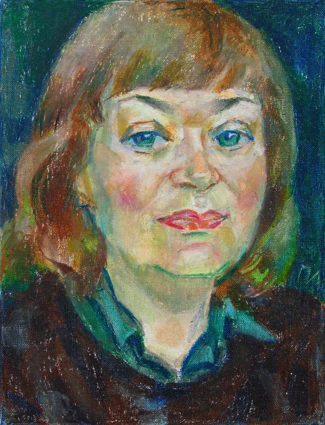 ZOYA , canvas, oil pastel, 35 � 27 cm, 2011



