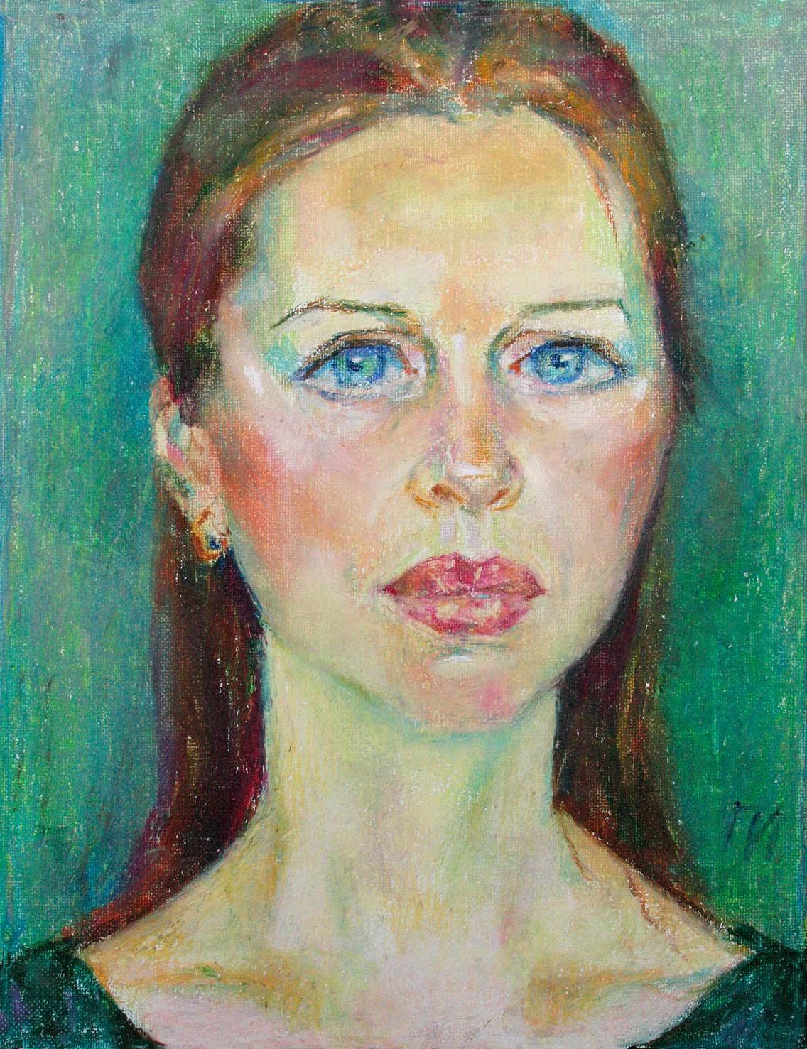 EUGENIA , canvas, oil pastel, 35 � 27 cm, 2011



