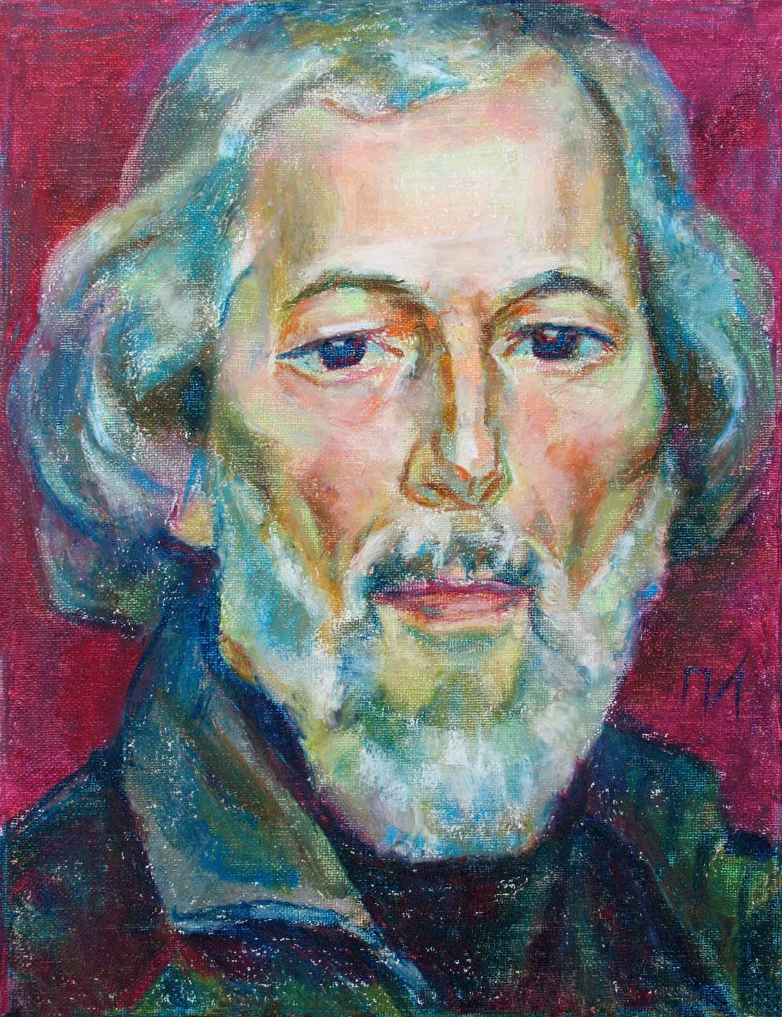 VLADIMIR , canvas, oil pastel, 35 � 27 cm, 2011



