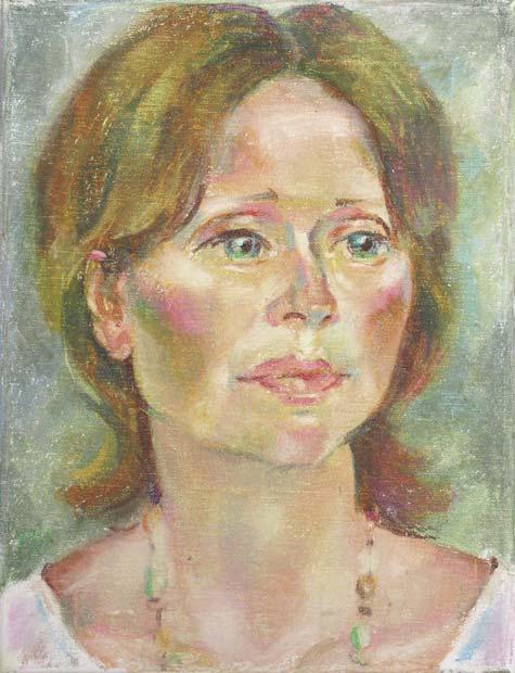 IRINA, canvas, oil pastel, 35 � 27 cm, 2010




