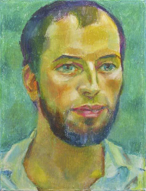 ANTON, canvas, oil pastel, 35 � 27 cm, 2010



