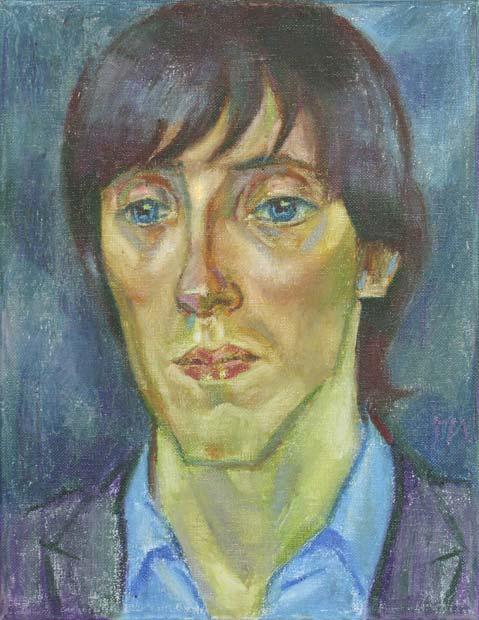 OLEG, canvas, oil pastel, 35 � 27 cm, 2010



