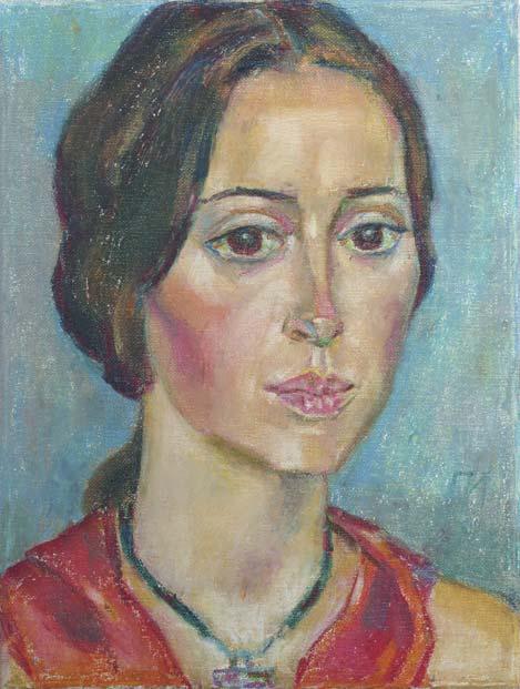JULYA, canvas, oil pastel, 35 � 27 cm, 2010



