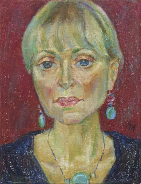 ELENA , canvas, oil pastel, 35 � 27 cm, 2010



