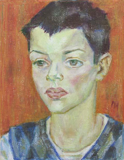 DANYA , canvas, oil pastel, 35 � 27 cm, 2010



