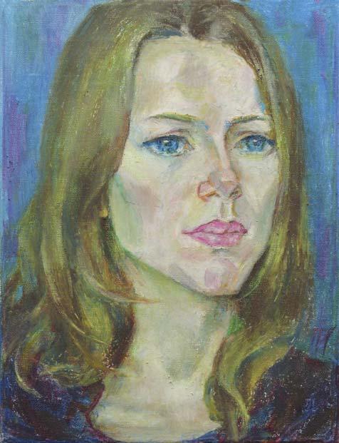 ANNA , canvas, oil pastel, 35 � 27 cm, 2010



