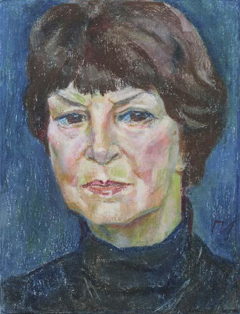 NATALYA , canvas, oil pastel, 35 � 27 cm, 2010



