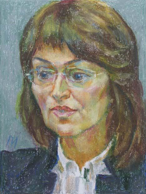 IRINA , canvas, oil pastel, 35 � 27 cm, 2010



