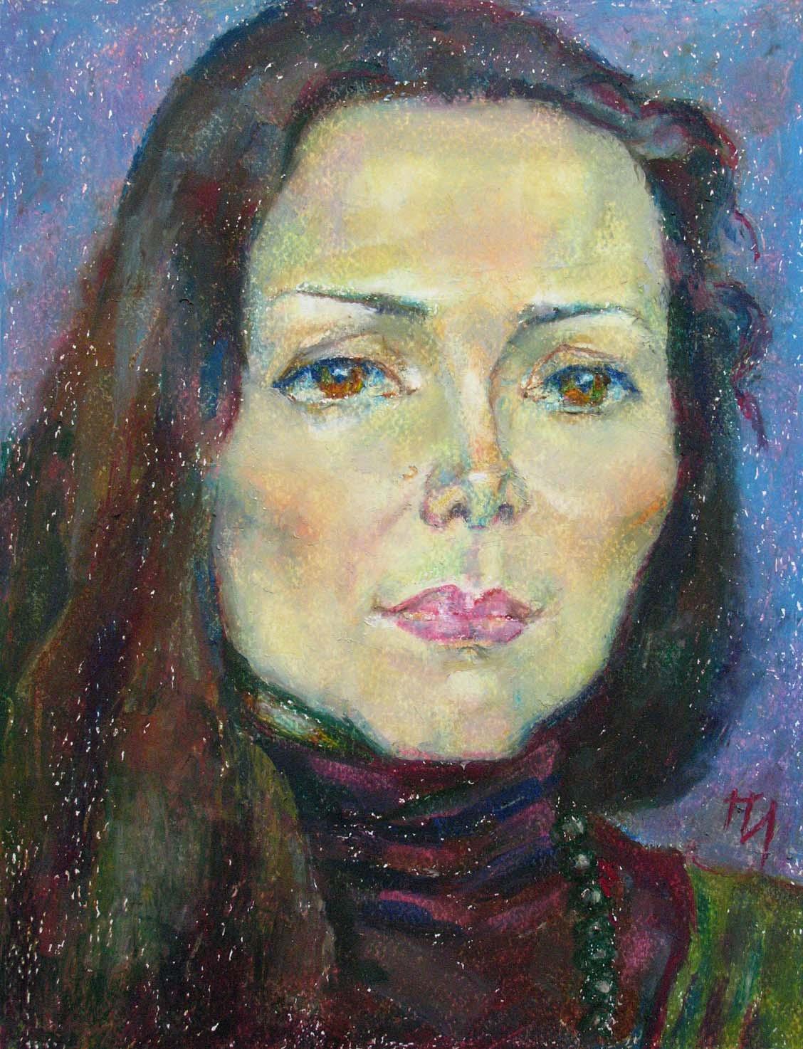 ANNA , paper, oil pastel, 35 � 27 cm, 2011



