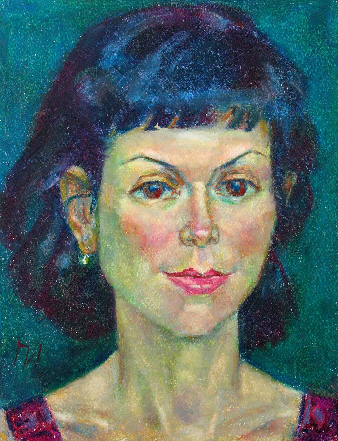 NATALYA , paper, oil pastel, 35 � 27 cm, 2011




