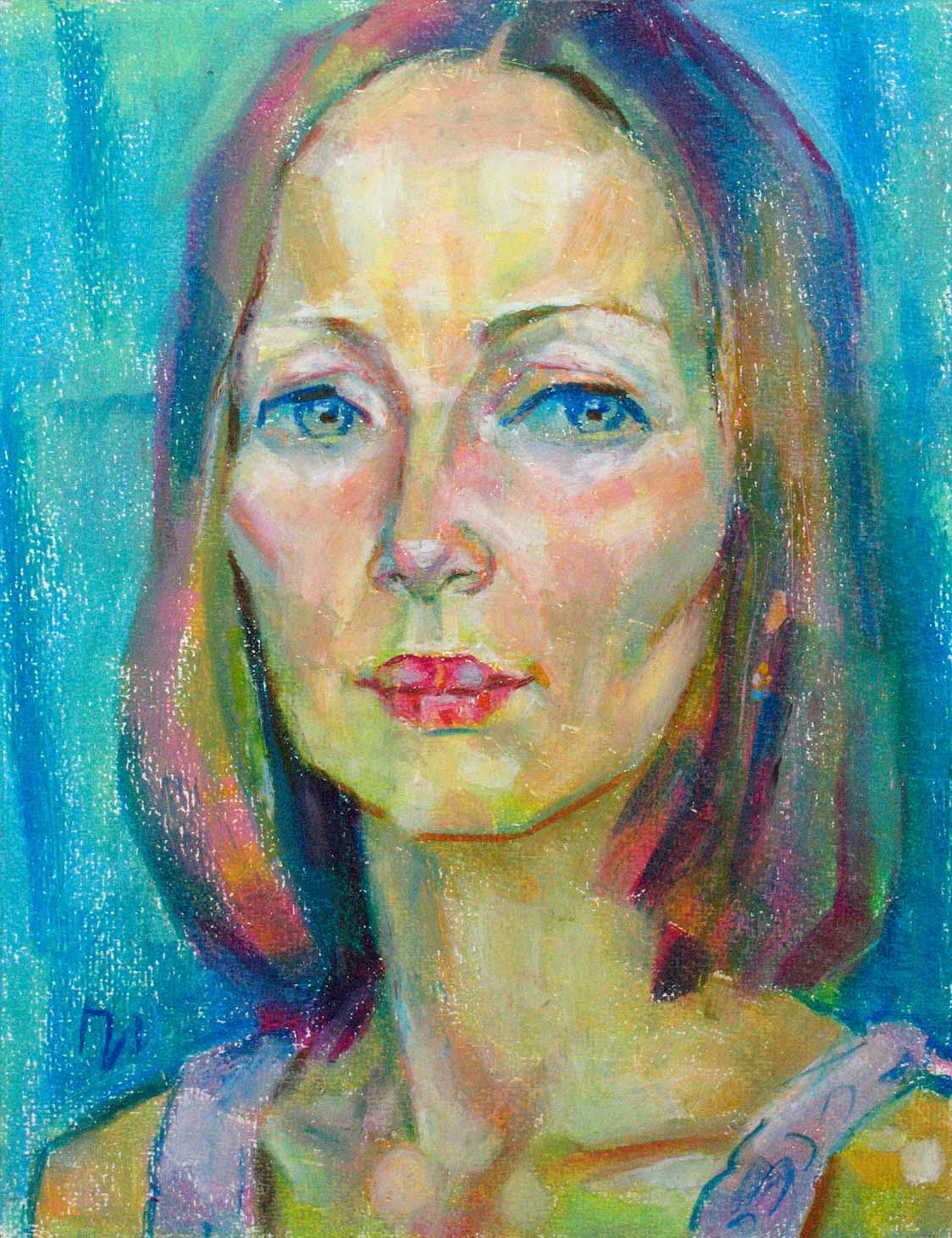 TATYANA , paper, oil pastel, 35 � 27 cm, 2011



