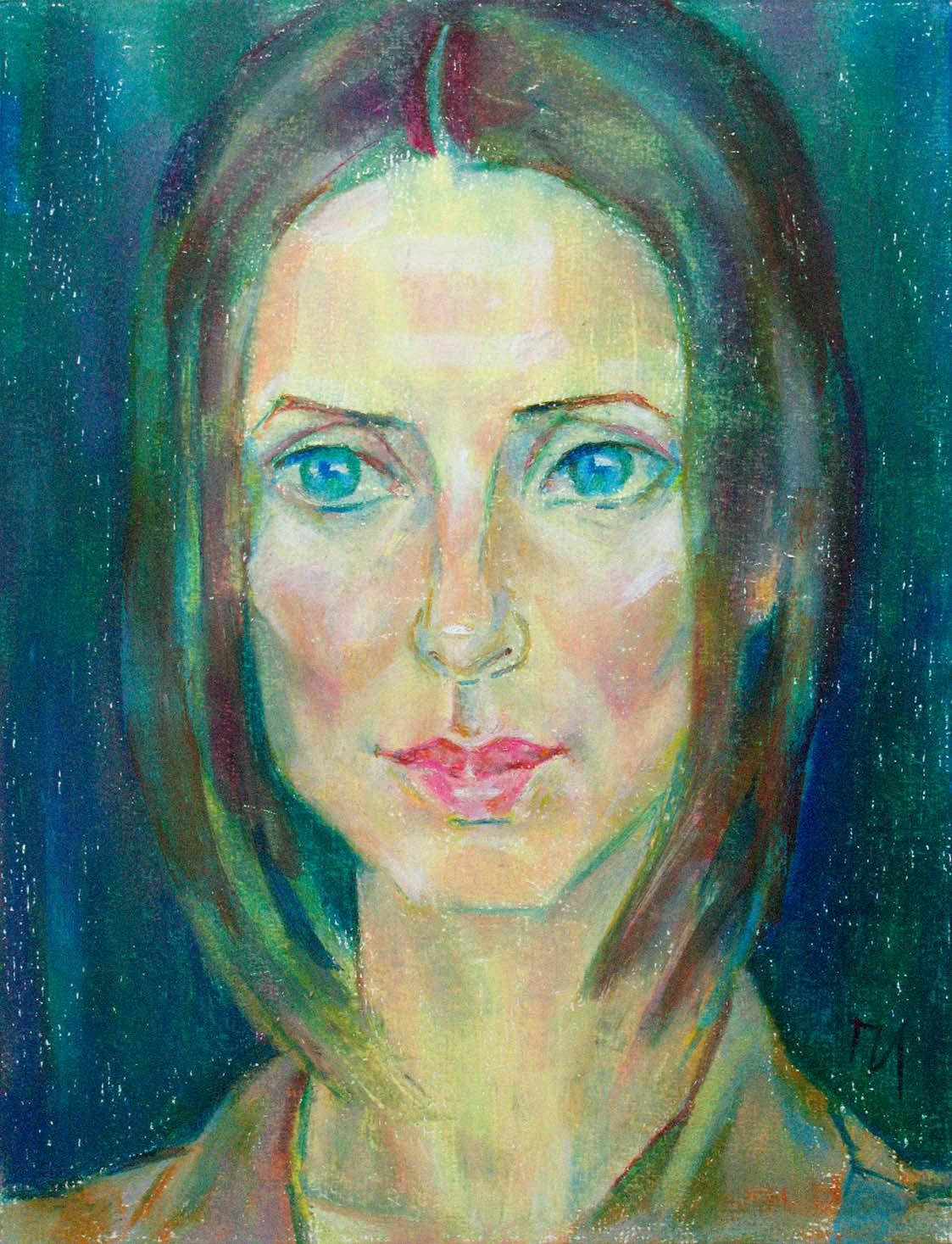 MARIYA , paper, oil pastel, 35 � 27 cm, 2011



