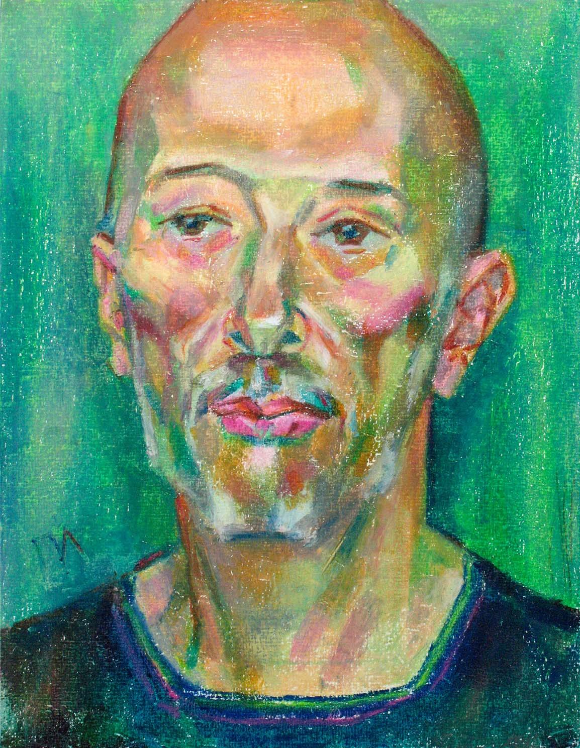 SLAVA , paper, oil pastel, 35 � 27 cm, 2011



