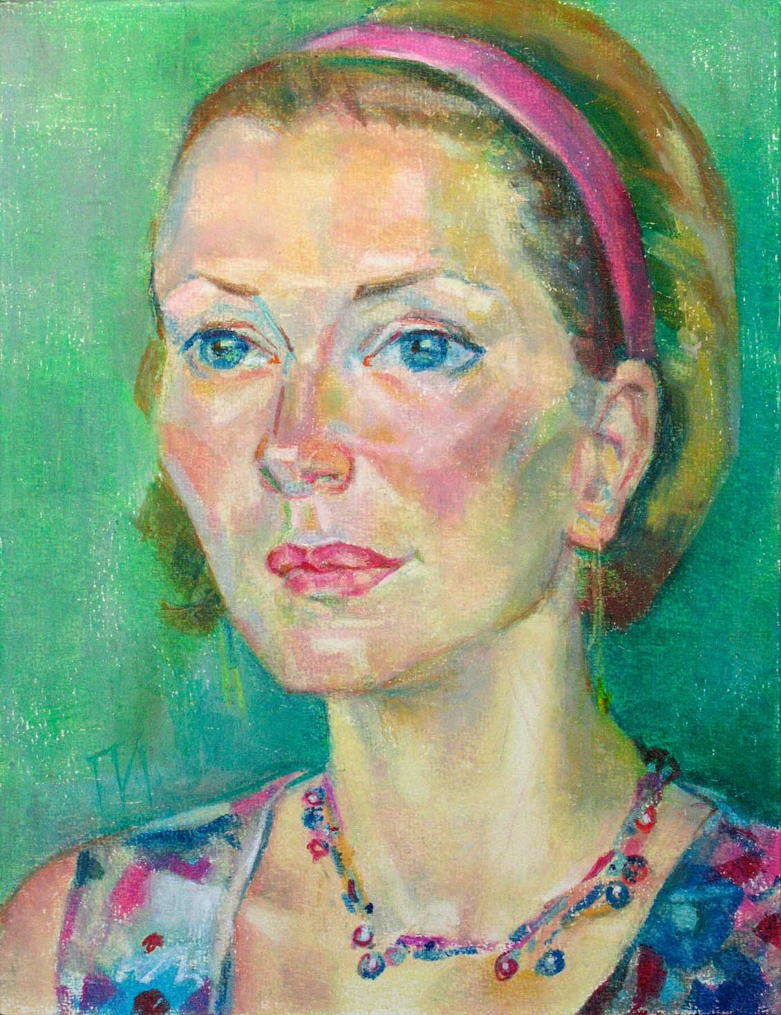 SVETLANA , paper, oil pastel, 35 � 27 cm, 2011



