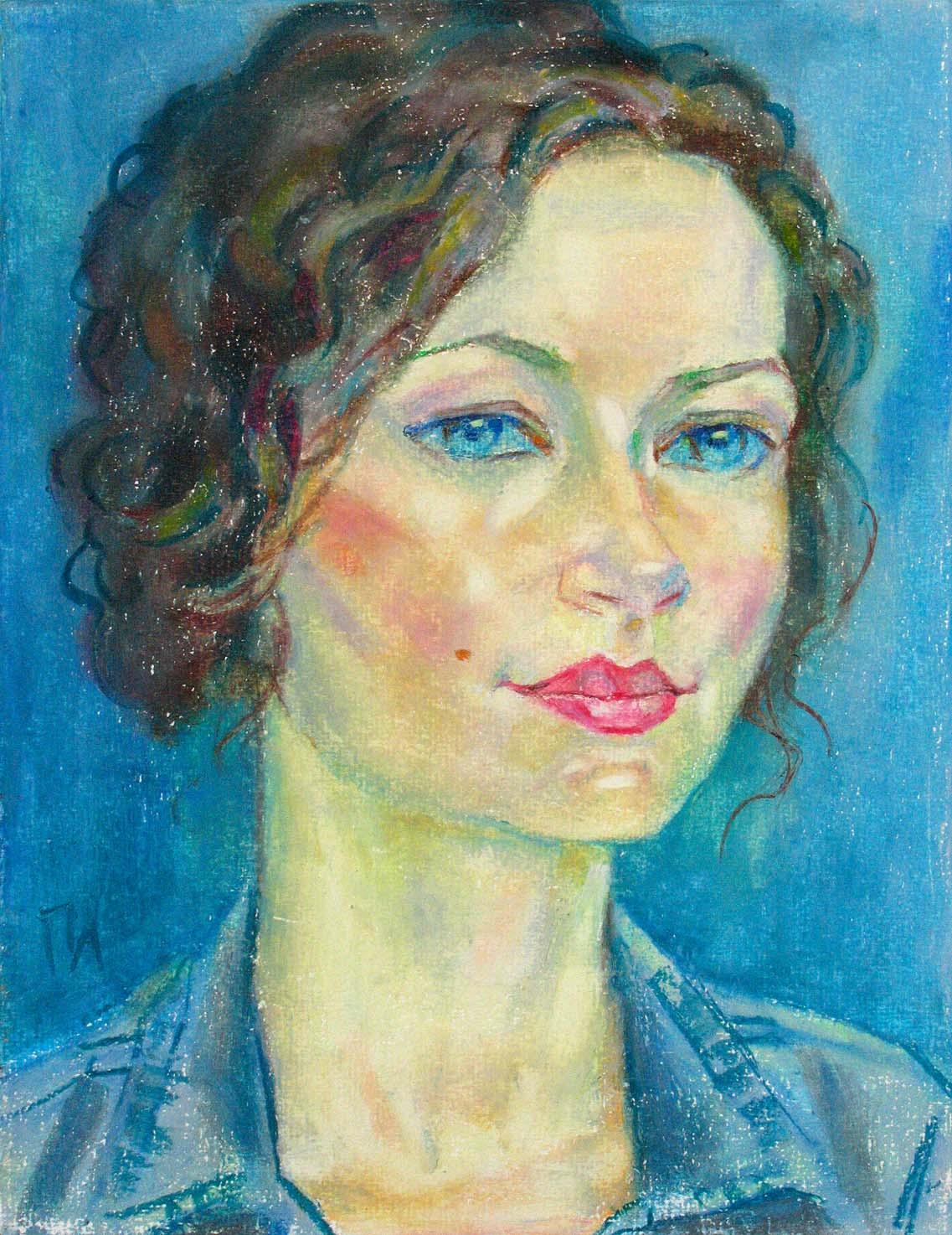 KATERINA , paper, oil pastel, 35 � 27 cm, 2011



