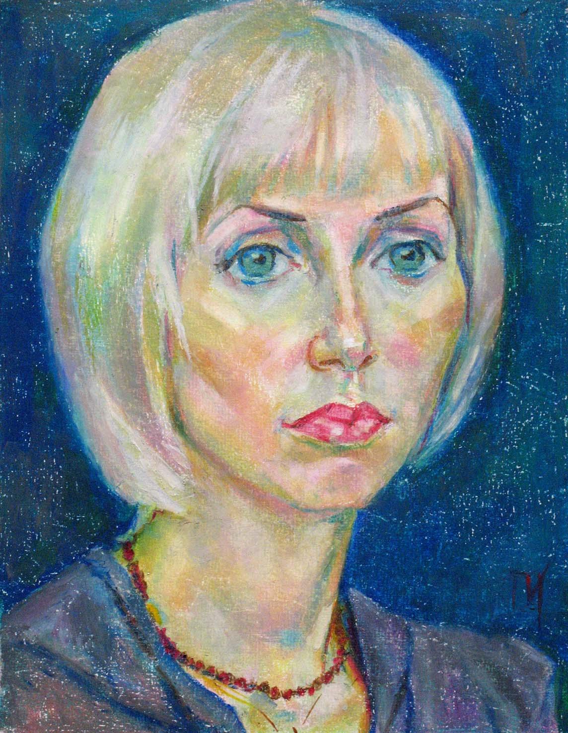 ANNA , paper, oil pastel, 35 � 27 cm, 2011



