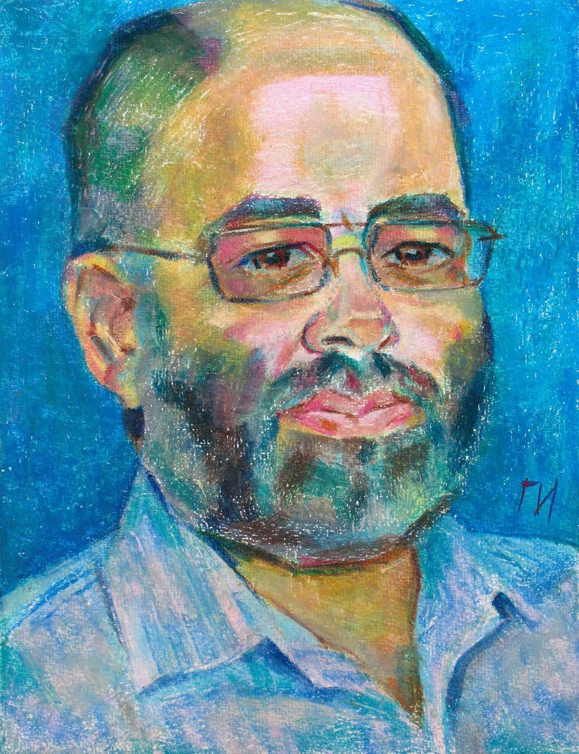 ALEXANDR , paper, oil pastel, 35 � 27 cm, 2011



