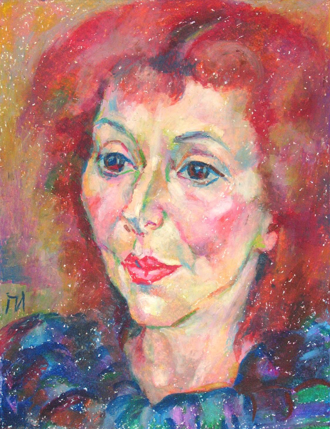 IVANKA  , paper, oil pastel, 35 � 27 cm, 2011



