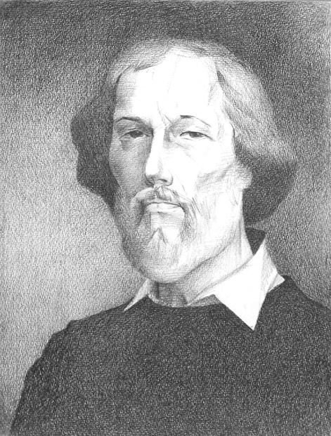 Vladimir Letuchiy - the portrait by Leonid Petrushin