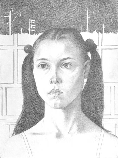 Nastya - the portrait by Leonid Petrushin