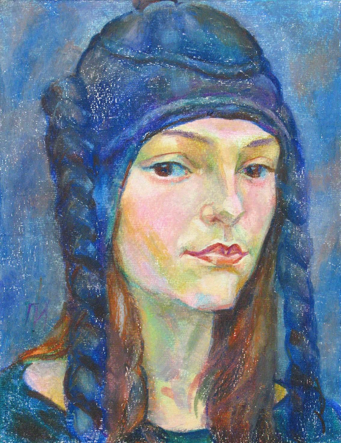 ALEXANDRA , paper, oil pastel, 35 � 27 cm, 2011



