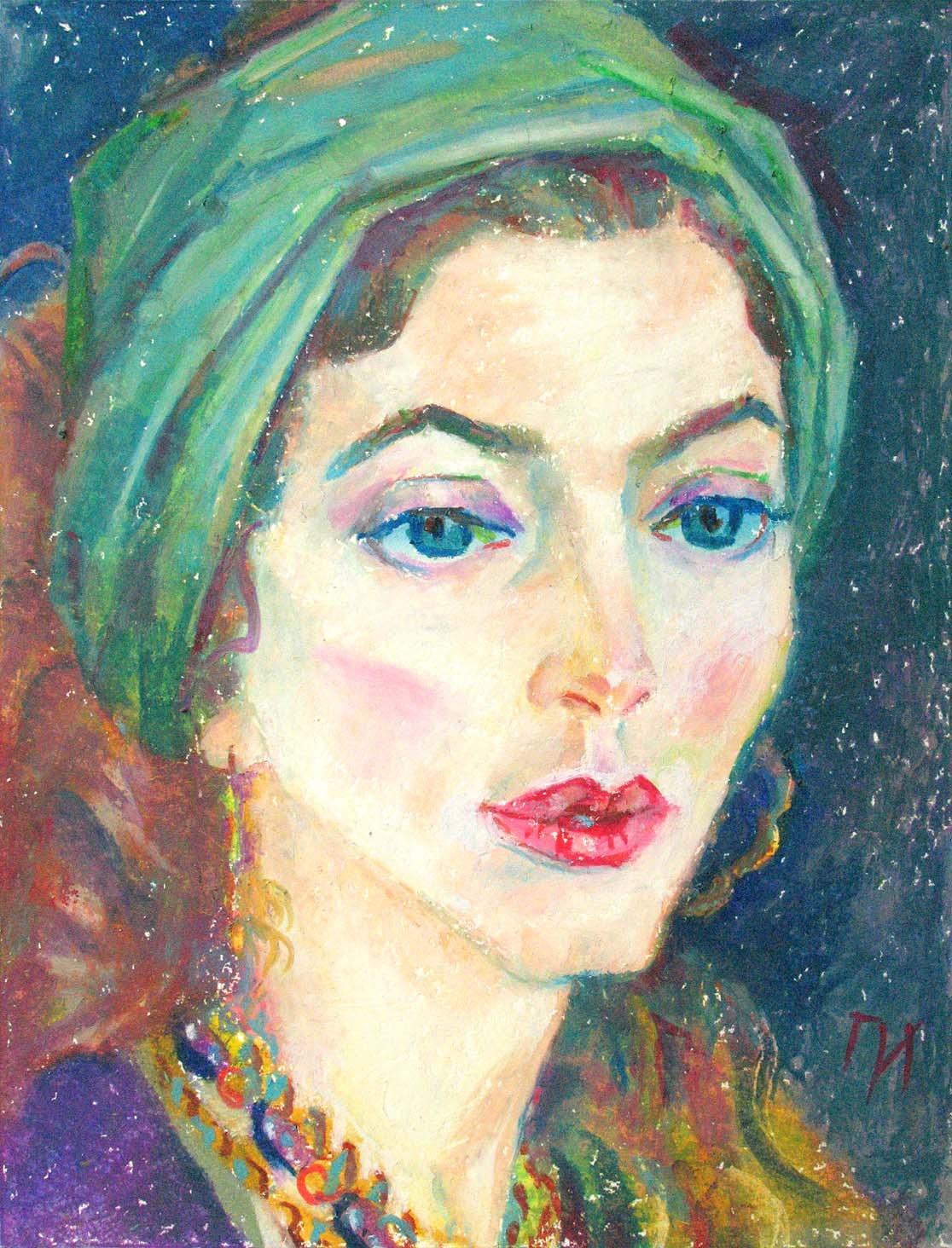 BERENICE , paper, oil pastel, 35 � 27 cm, 2011



