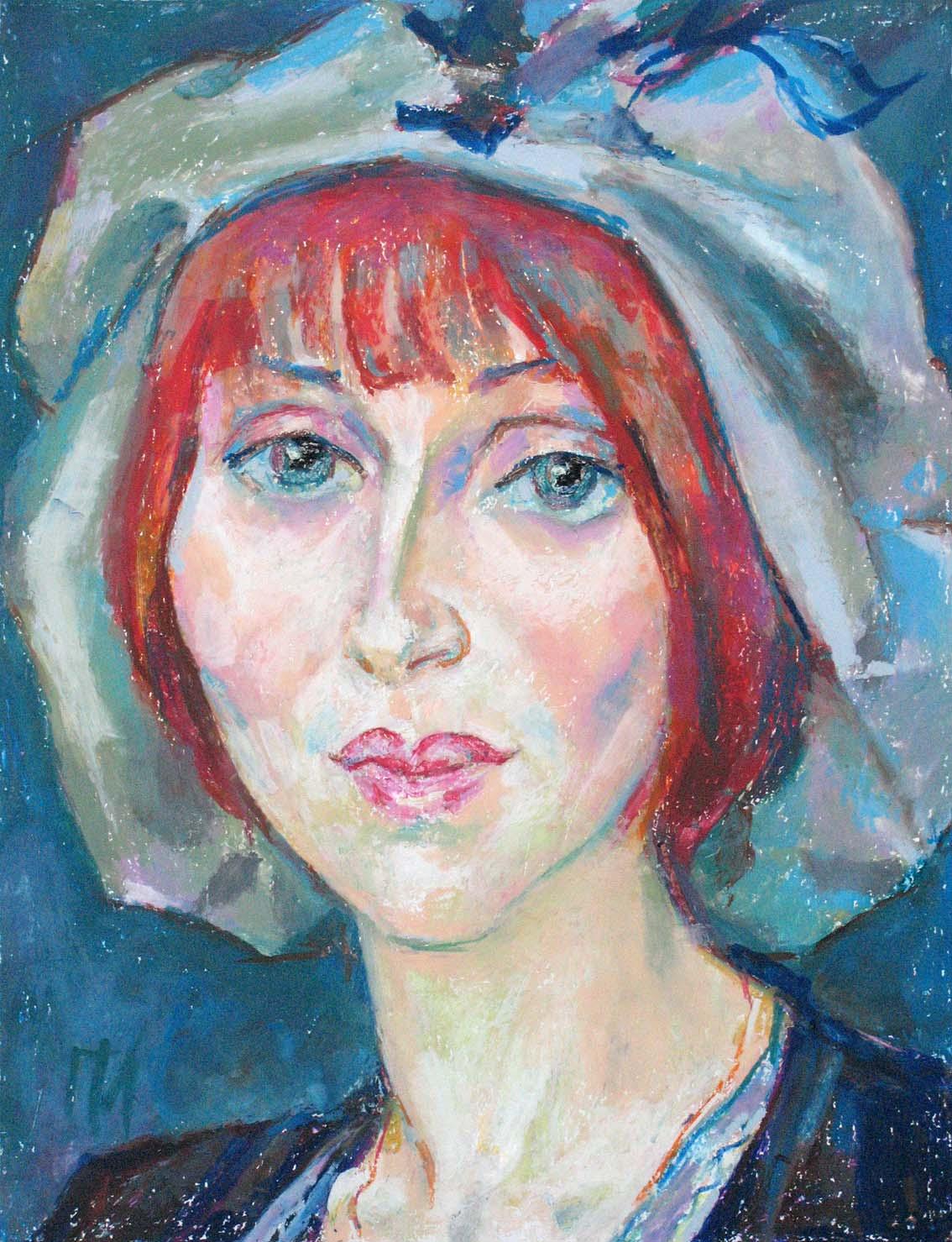 KATERINA , paper, oil pastel, 35 � 27 cm, 2012



