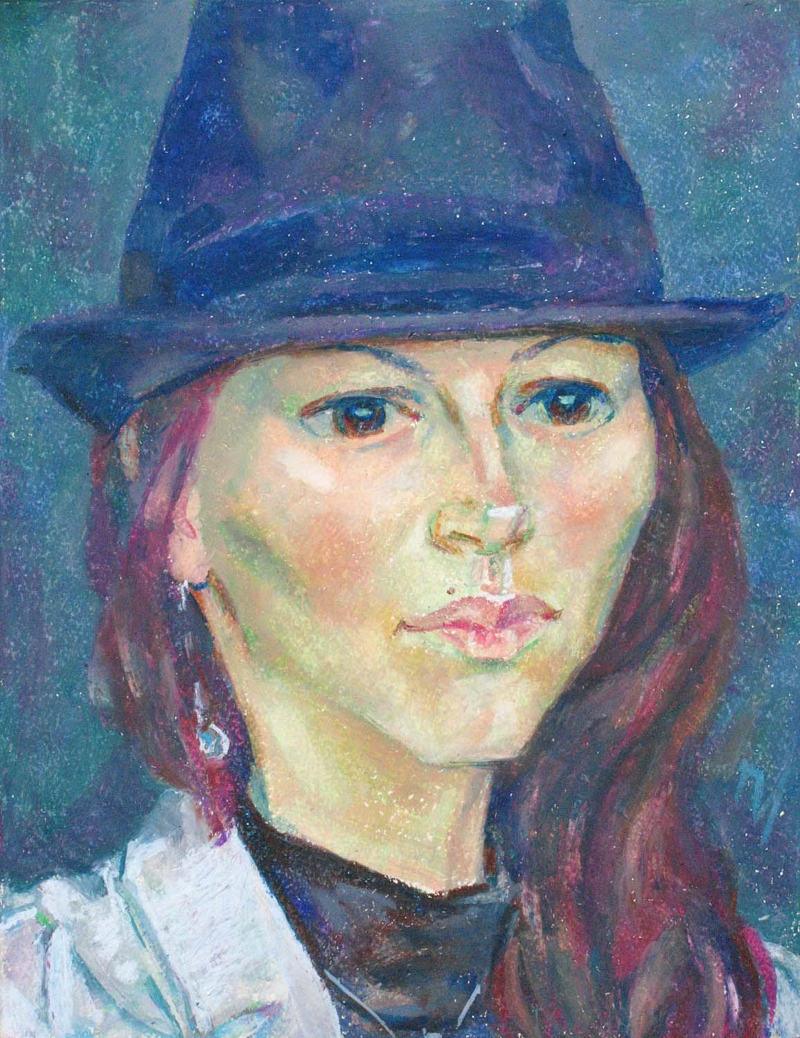 NATALYA , paper, oil pastel, 35 � 27 cm, 2012



