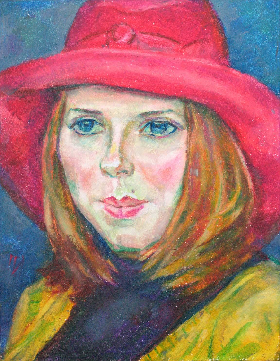 JENYA , paper, oil pastel, 35 � 27 cm, 2012




