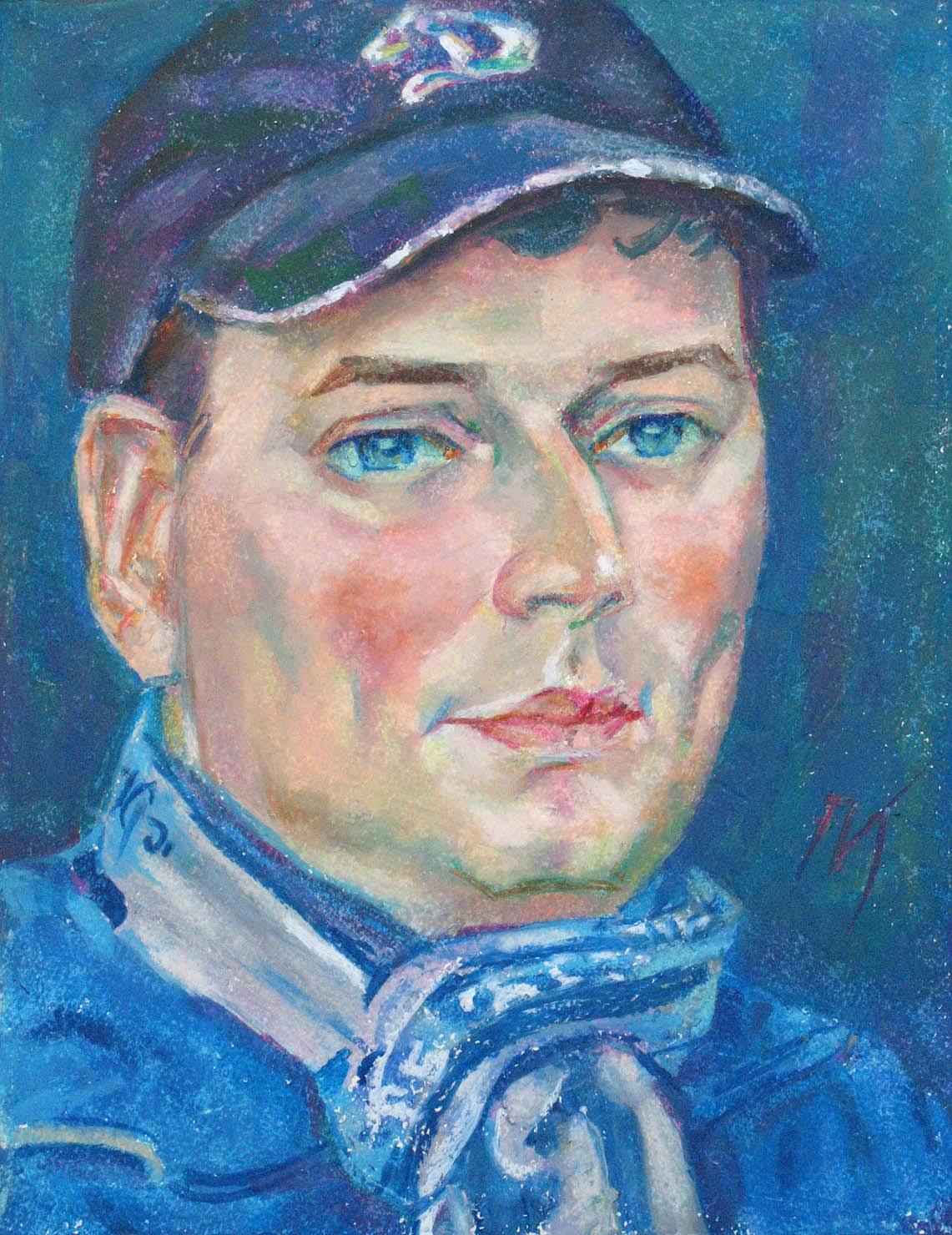 DMITRY , paper, oil pastel, 35 � 27 cm, 2012



