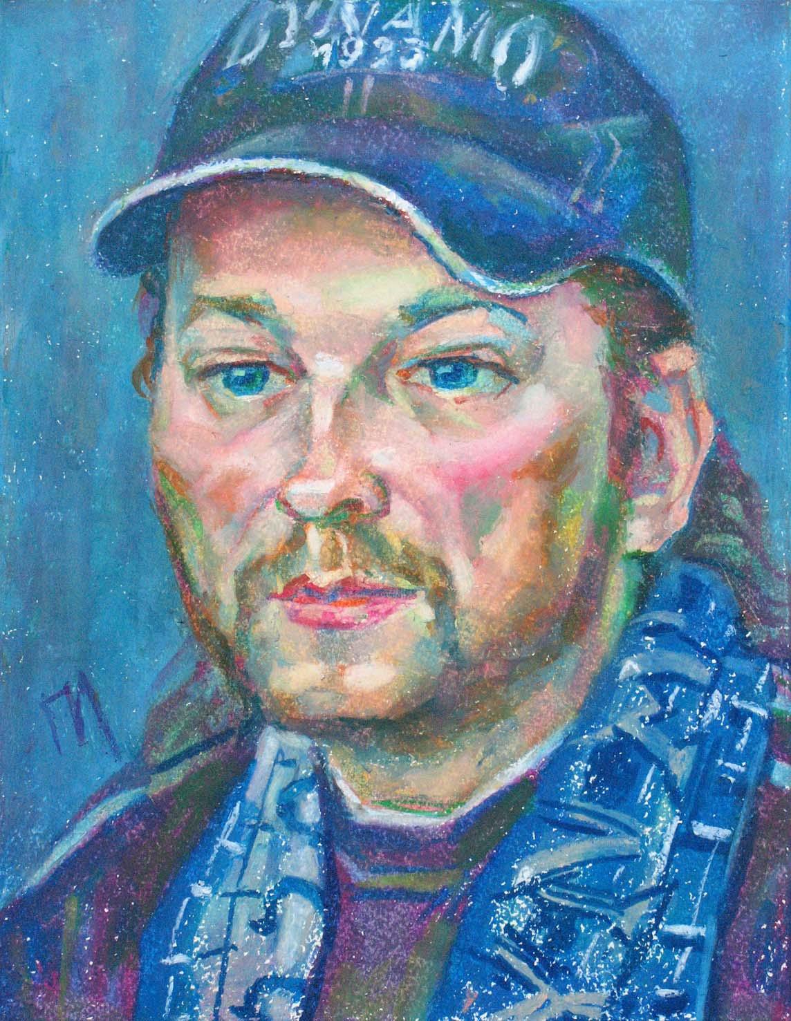 NIKOLAY , paper, oil pastel, 35 � 27 cm, 2012



