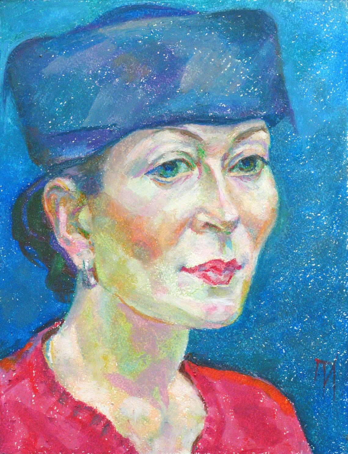 LUBOV , paper, oil pastel, 35 � 27 cm, 2012



