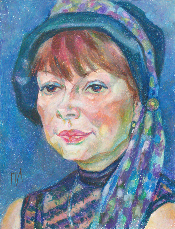 SVETLANA , paper, oil pastel, 35 � 27 cm, 2012



