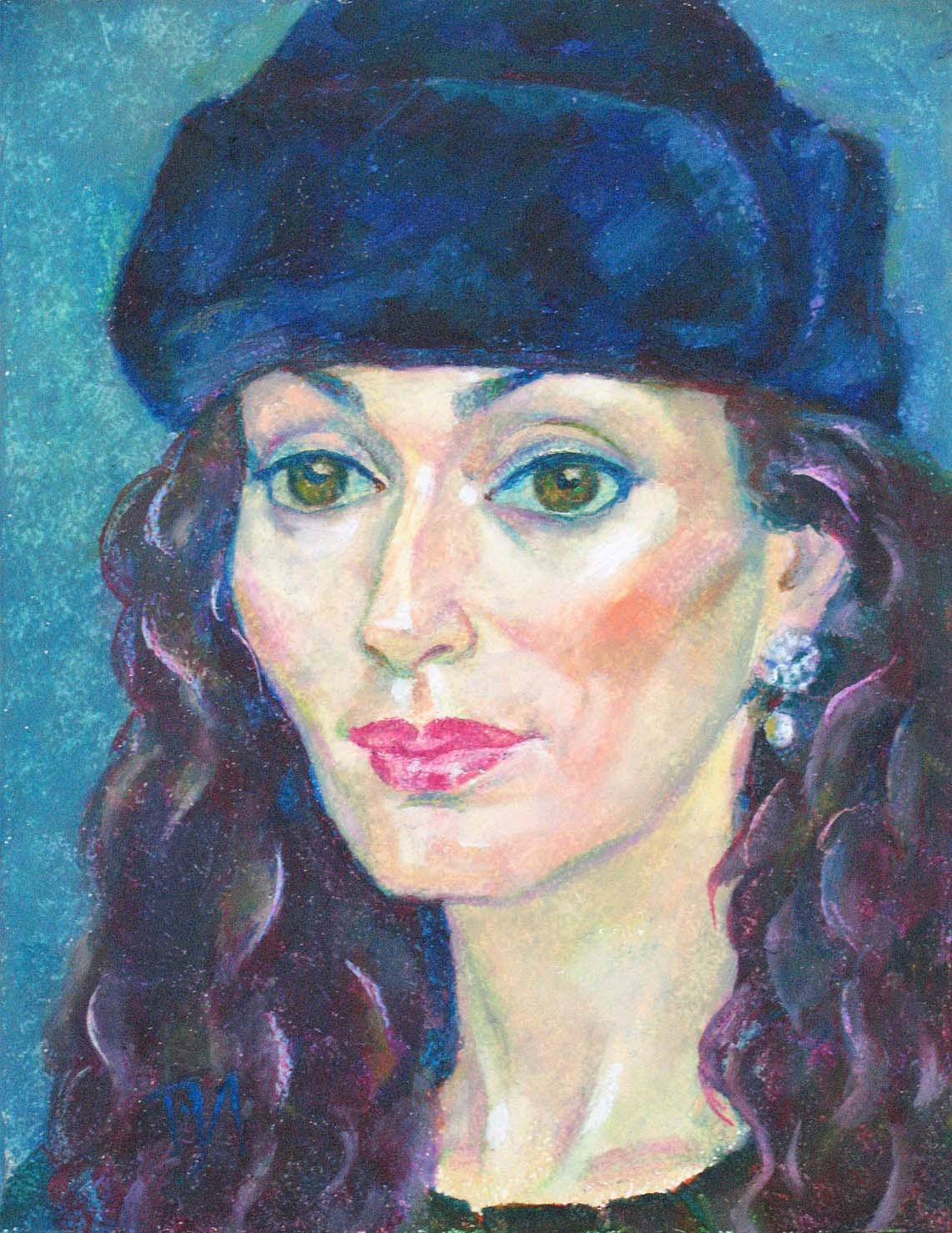 EKATERINA , paper, oil pastel, 35 � 27 cm, 2012



