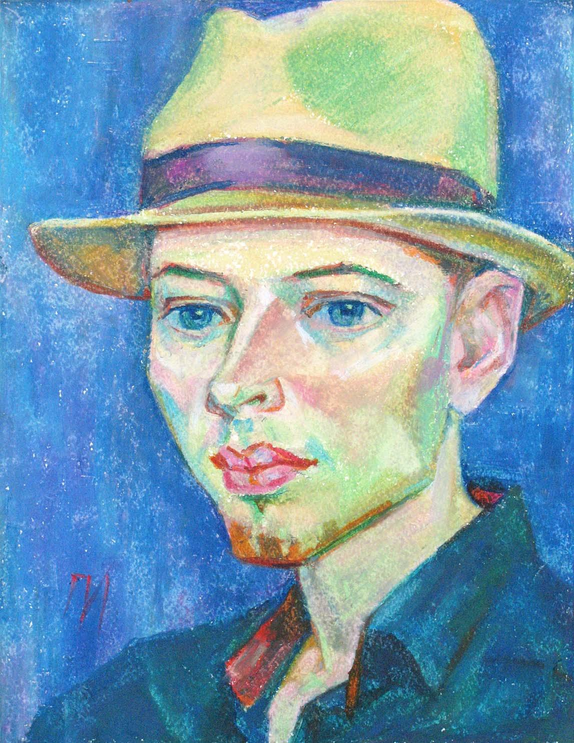 SERGEY , paper, oil pastel, 35 � 27 cm, 2012



