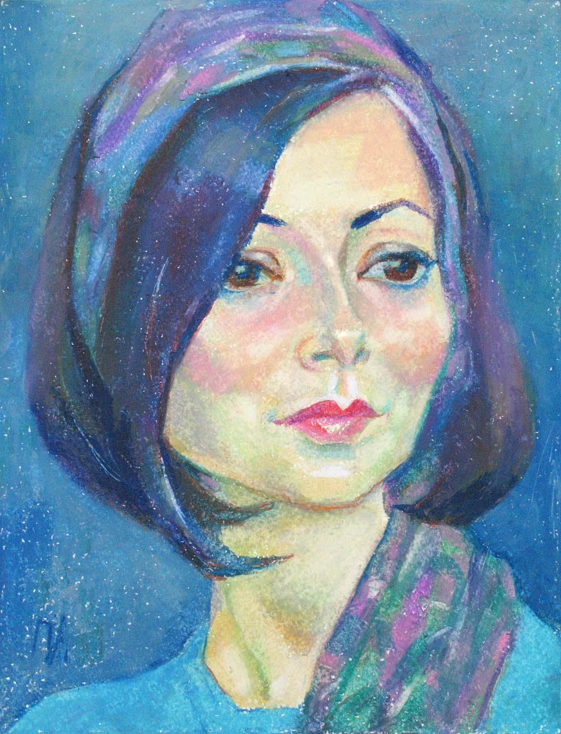 POLINA , paper, oil pastel, 35 � 27 cm, 2012



