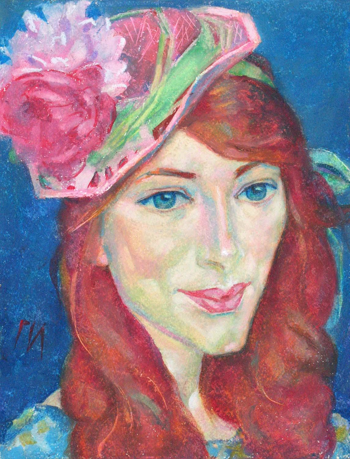 LUISA , paper, oil pastel, 35 � 27 cm, 2012




