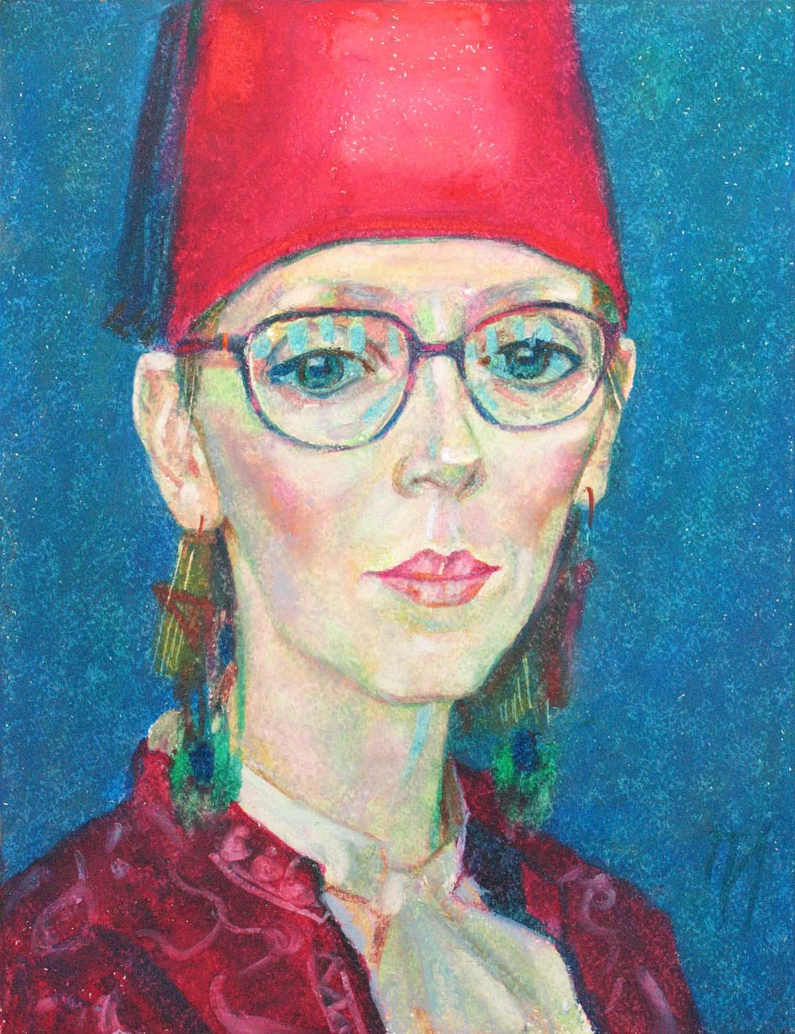 MARIA , paper, oil pastel, 35 � 27 cm, 2012



