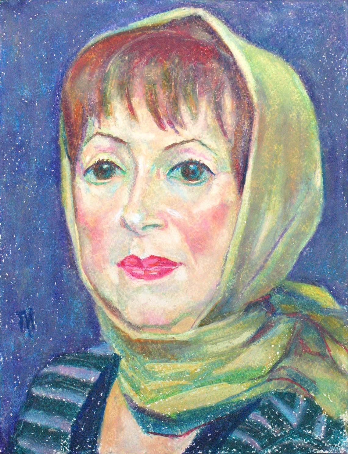 TATYANA , paper, oil pastel, 35 � 27 cm, 2012



