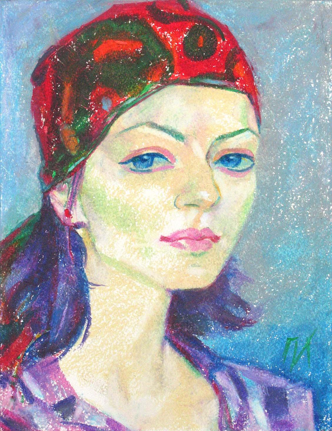 NARMINA , paper, oil pastel, 35 � 27 cm, 2012




